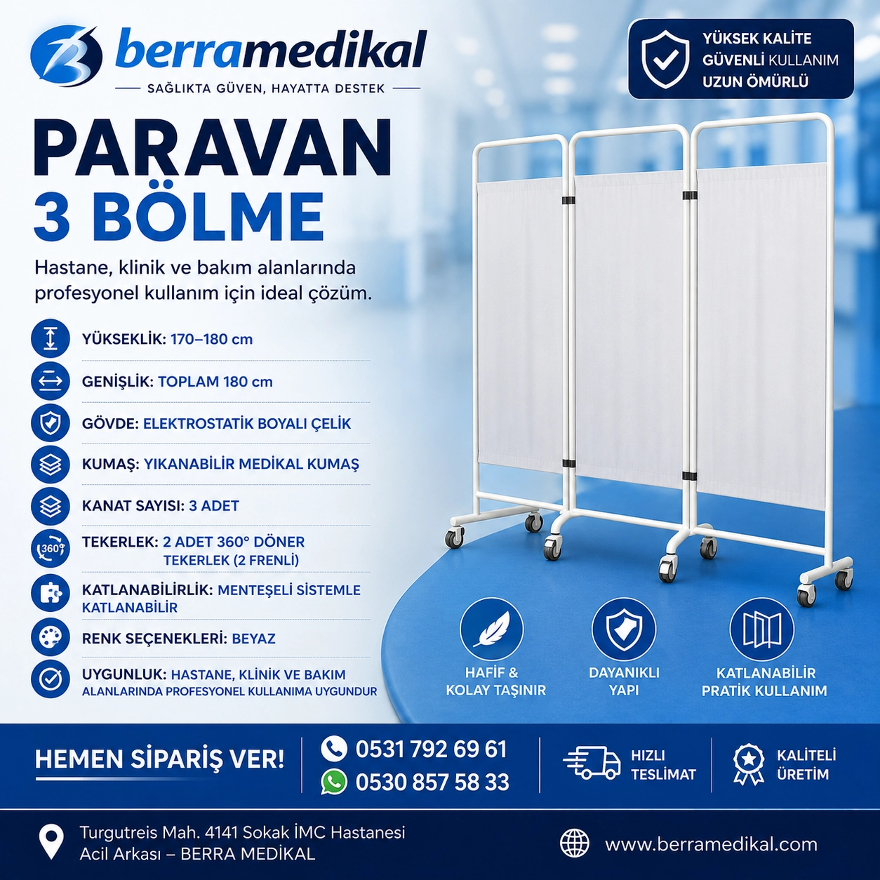 PARAVAN 3 BÖLME 