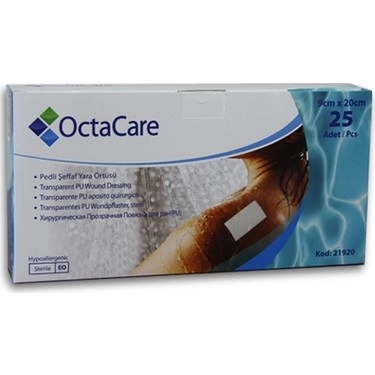 Octacare Pedli Şeffaf Yara Örtüsü 9 x 20 cm Tekli