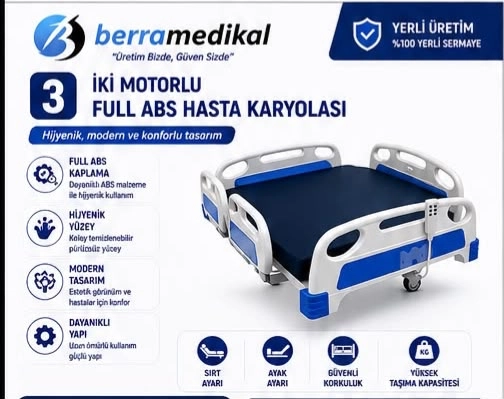 İKİ MOTORLU FULL ABS HASTA KARYOLASI 