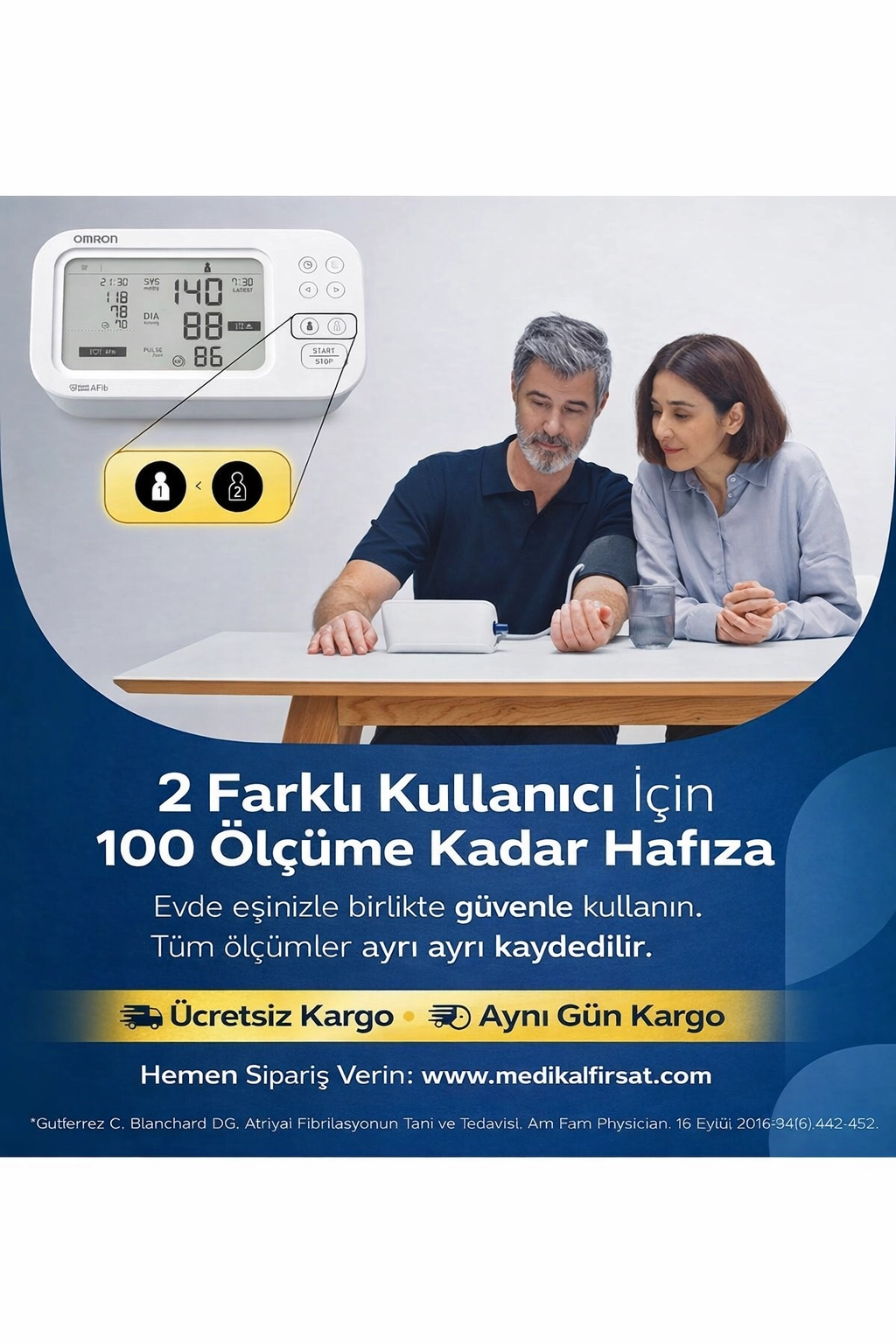 OMRON M6 Comfort AFib - Sadece Ölçmez, Korur!