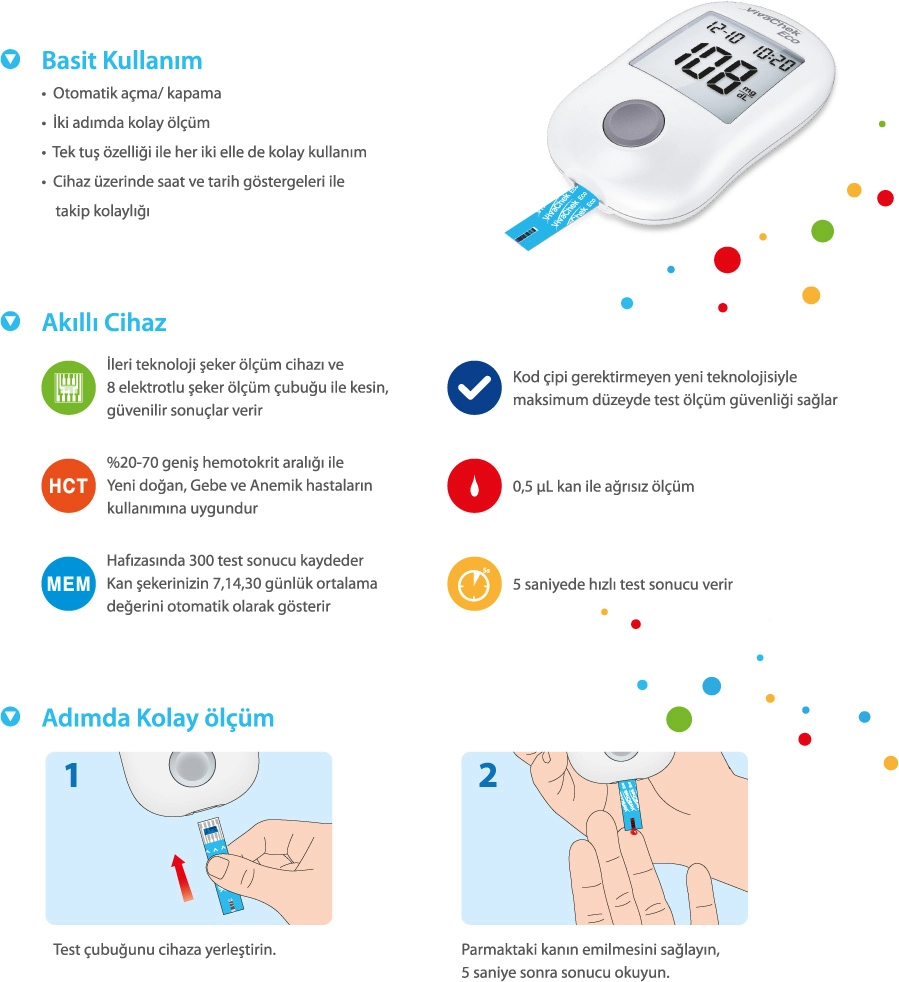  VİVACHEK EKO ŞEKER ÖLÇÜM CİHAZI
