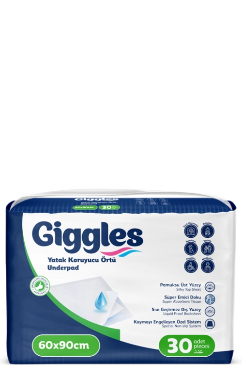 Giggles Yatak Koruyucu Örtü 60x90 30 Lu