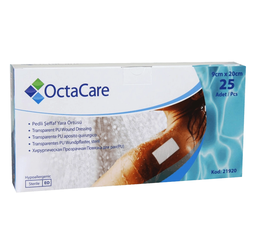 Octacare Şeffaf PU Film Yara Örtüsü 9cmx20cm