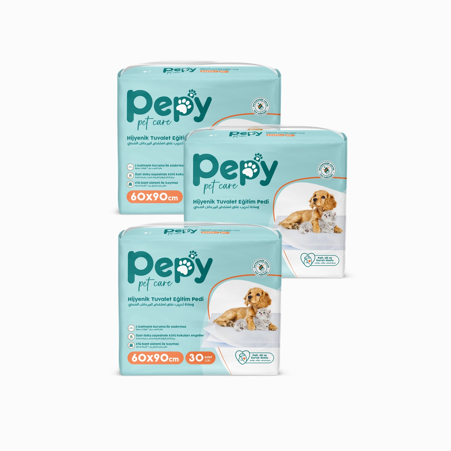 PEPY 60x90 Hijyenik Tuvalet Eğitim Pedi 30'lu