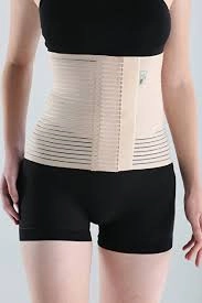 ABDOMİNAL KORSE CIRT TUTAN SİYAH-TEN  UNISIZE