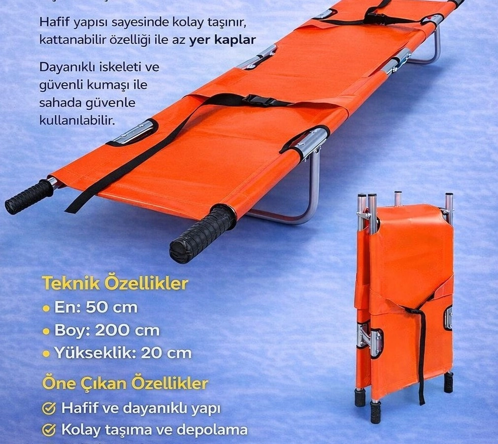 İKİYE KATLANIR SAHRA SEDYE 